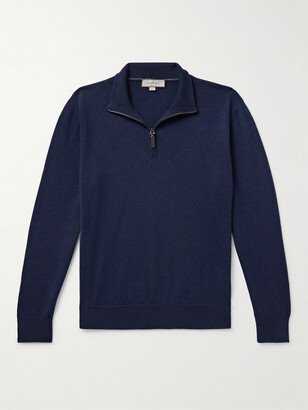 Slim-Fit Cashmere Half-Zip Sweater