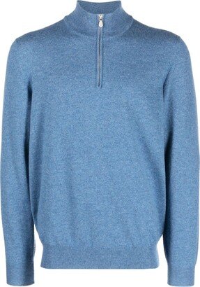 Quarter-Zip Cashmere Jumper