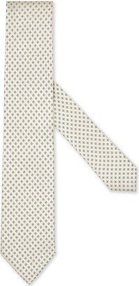 Graphic-Print Silk Tie-AB