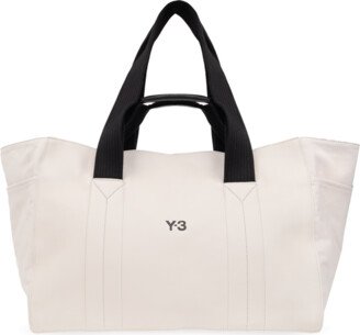 Shopper Bag With Logo Unisex - Grey