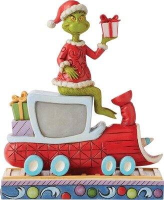 Jim Shore Grinch on Train Figurine