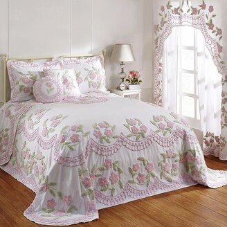 Bloomfield Floral Tufted Chenille Cotton Bedspread