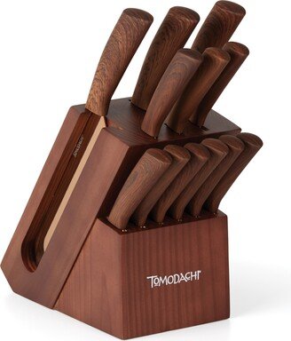 13 Piece Raintree Copper Block Cutlery Set