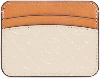 ‘T Monogram’ Card Case - Brown