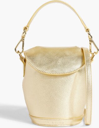 Milk Pail mini metallic leather bucket bag