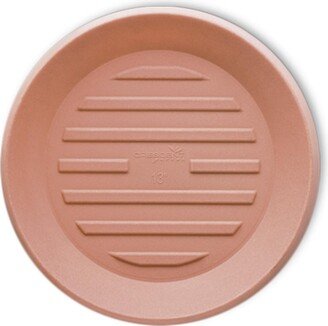 Crescent Garden Universal Round Saucer, Weathered Terracotta 8in