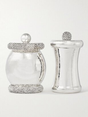 Silver Salt and Pepper Grinder Set