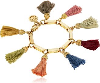 Ben-Amun Jewelry Venetian Breeze Silk Tassel Charm Bracelet