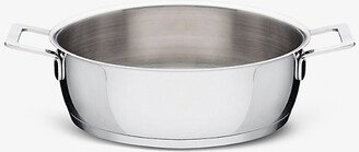 Silver Pots&Pans Stainless Steel low Casserole pot