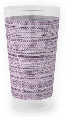 Outdoor Pint Glasses: Grasscloth Outdoor Pint Glass, Purple