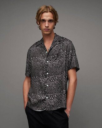 Cosmo Leopard Print Relaxed Fit Shirt