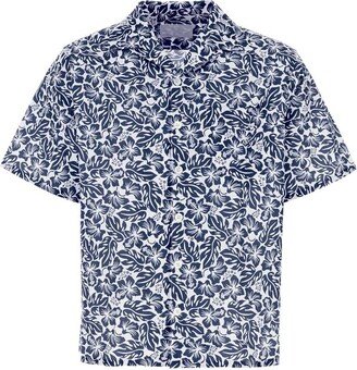 Allover Floral Printed Short-Sleeved Shirt