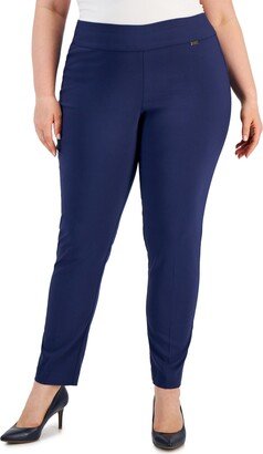 Plus and Petite Plus Size Tummy-Control Skinny Pants, Created for Macy's