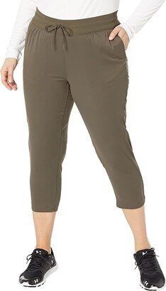 Plus Size Aphrodite Motion Capris (New Taupe Green) Women's Casual Pants