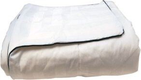 Lcm Home Silk Filled Damask Stripe Cotton Blanket