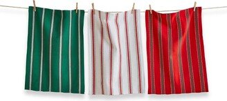 tagltd tag Farmhouse Dobby Stripe Dishtowel Set Of 3