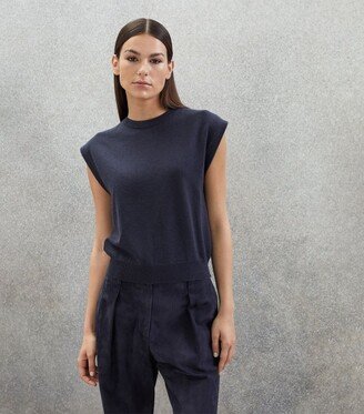 Cashmere Monili-Detail Vest