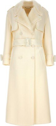 Double-Breasted Belted Trench Coat-AD