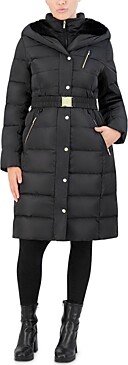 Belted Puffer Coat-AA