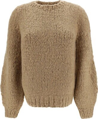 Clarissa Baloon Sleeved Crewneck Jumper-AA