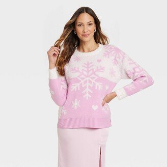 33 Degrees Women's Snowflake Graphic Sweater