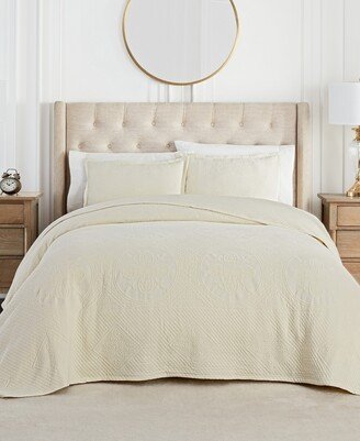 Matelasse 3 Piece Oversized Bedspread Set, Twin