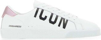 Logo Printed Lace-Up Sneakers-AE