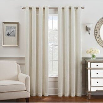 Keeco Antonia Chenille Stripe Grommet Window Panel Collection