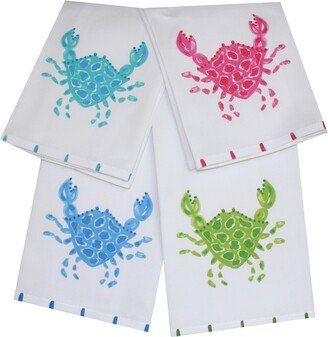 Colorful Crab Beach Tea Kitchen Towel