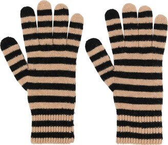 Striped Knitted Gloves