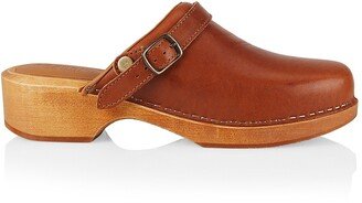 70s Classic Leather Clogs