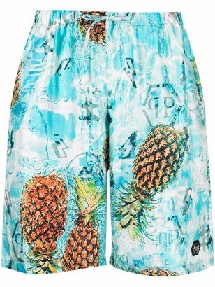 Pineapple Print Lounge Shorts