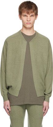 Green Open Cardigan