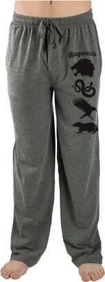 Wizarding World Harry Potter Mens Harry Potter Hogwarts Houses Sleep Pajama Pants-X-Large