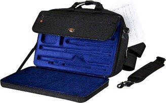 Protec Style Protec LUX Flute and Piccolo Case with Sheet Music Messenger Bag Black