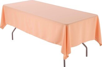 60 X 144 Rectangular Peach Tablecloth Polyester | Wedding