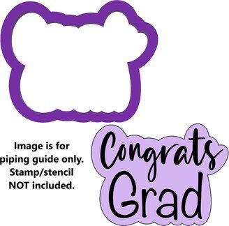 Congrats Grad Cookie Cutter - Graduation Cutters School Word