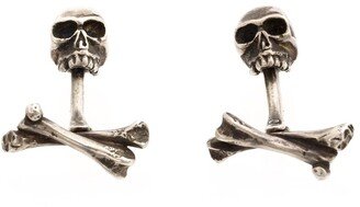 Skull Sterling-Silver Cufflinks