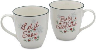 2-Pc. Winterberry Cold & Snow Mugs Set