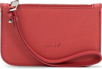 Logo Embossed Zipped Wallet-AC