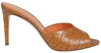 Embossed Slip-On Sandals-AA