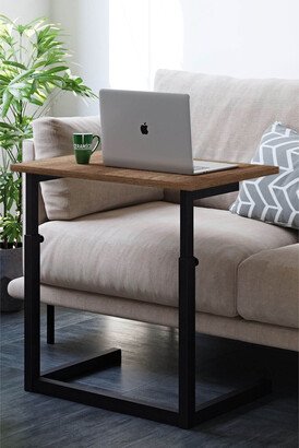 Wooden Height Adjustable Laptop Desk Table, Ergonomic Handmade Workstation Notebook Portable Mobile Table