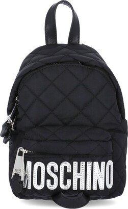 Quilted Logo Mini Backpack-AA