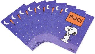 Carlton Cards 8ct Peanuts Snoopy Halloween Greeting Cards