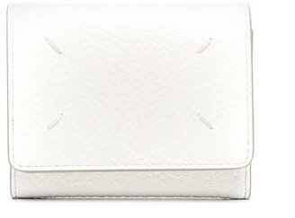 Four-Stitch Grained-Leather Wallet