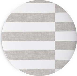 Salad Plates: Tiles - Rectangles - Stone Salad Plate, Gray