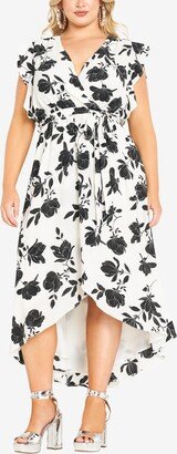 Trendy Plus Size Nicole Print Maxi Dress