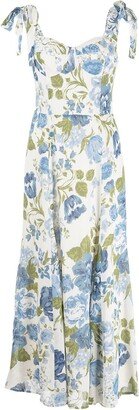 Nadira floral-print midi dress