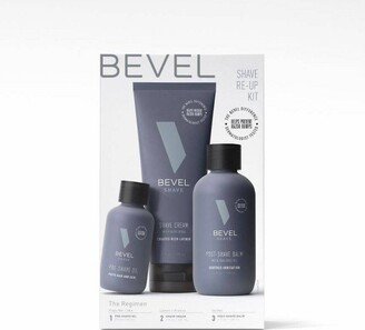 BEVEL Men's Shaving Kit - Pre Shave Oil, Shaving Cream, Post Shave Balm - 3pk