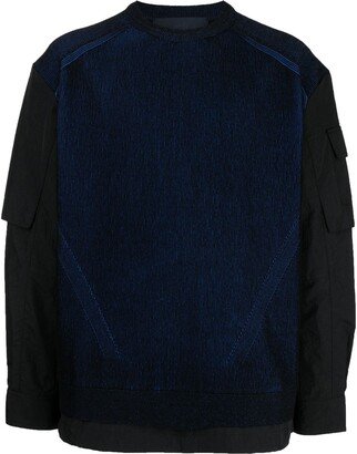 Panelled Knit Sweater